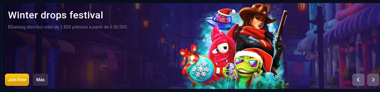 Welcome bonus banner